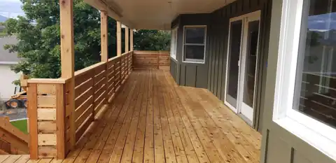 Cedar deck