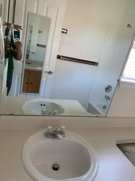 Freshly cleaned bathroom sink