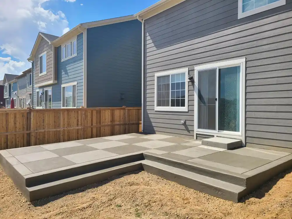 Concrete patio