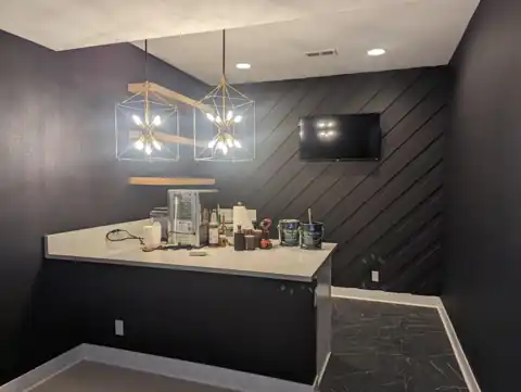 Basement bar wall