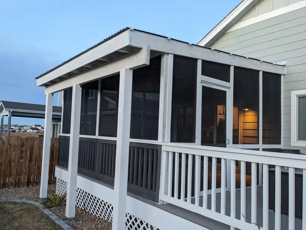 Screened porch